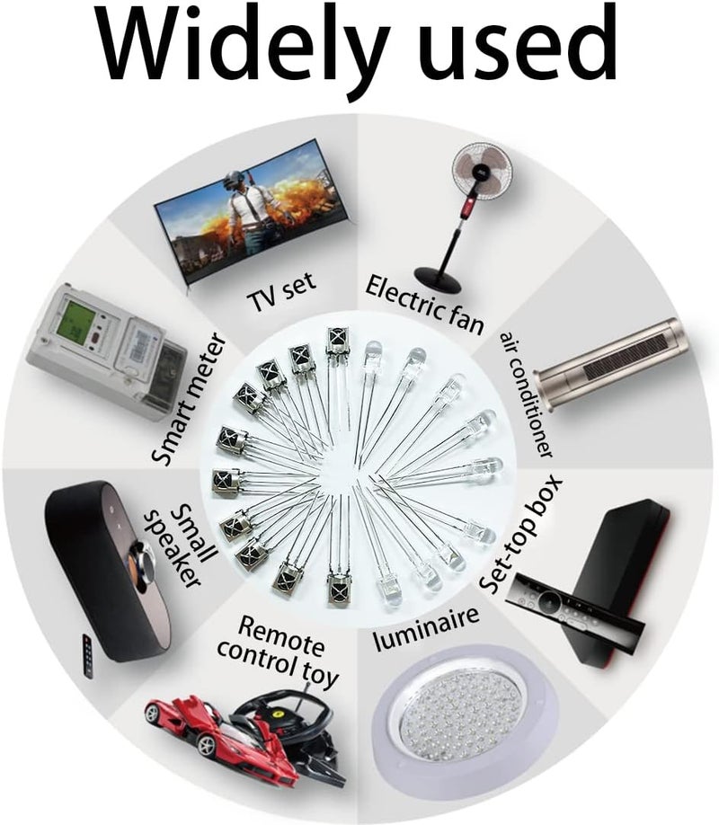 Gikfun Infrared Diode Led IR Emission and Receiver for Arduino (Pack of 10 Pairs) EK8460 - Image 3